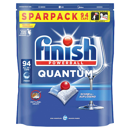 Artikelbild für finish POWERBALL QUANTUM ALL IN 1 Spülmaschinentabs 94 St., Artikelnummer 539884