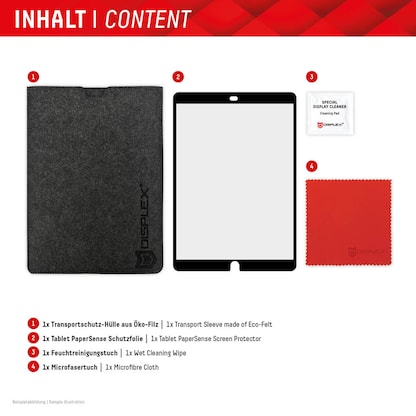 Artikelbild 6 für DISPLEX® Papersense Display-Schutzfolie für Tablets, Artikelnummer 700326