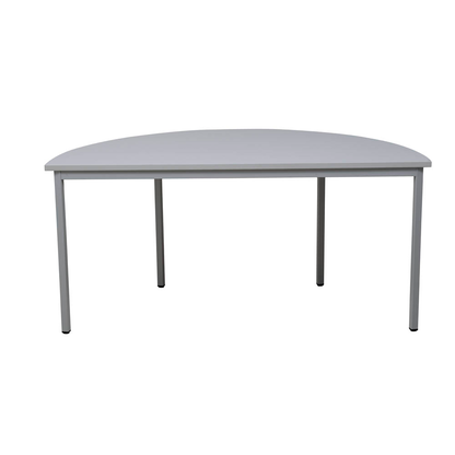 Artikelbild für Gürkan Mehrzwecktisch grau halbrund, Vierkantrohr grau, 140,0 x 70,0 x 75,0 cm, Artikelnummer 824654