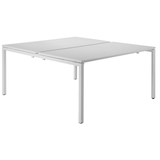 Artikelbild 1 für PAPERFLOW easyDesk Doppelschreibtisch weiß rechteckig, 4-Fuß-Gestell weiß 120,0 x 166,0 cm, Artikelnummer 527775