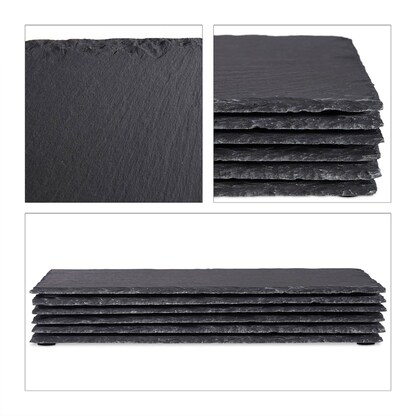 Artikelbild 7 für relaxdays Schieferplatten anthrazit 30,0 x 20,0 cm, 6 St., Artikelnummer 361564