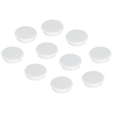 Artikelbild 1 für FRANKEN Haftmagnet Magnete weiß, Kunststoff Ø 2,4 x 0,63 cm, 10 St., Artikelnummer 142089