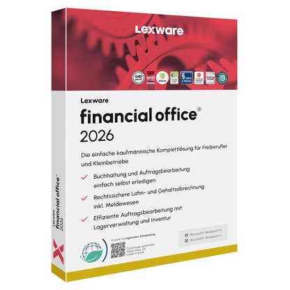 Artikelbild für LEXWARE Financial Office 2026 Software Vollversion (PKC), Artikelnummer 716623