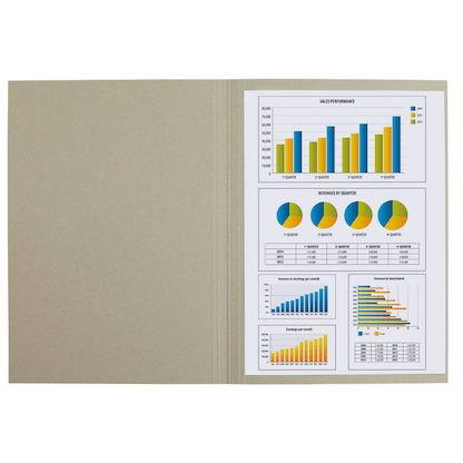 Artikelbild 3 für FALKEN Aktendeckel DIN A4 grau, 100 St., Artikelnummer 950319