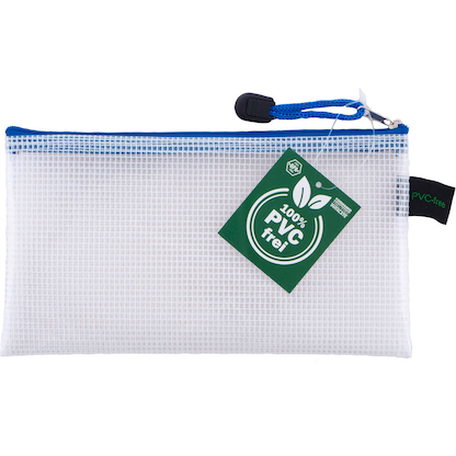 Artikelbild 2 für FolderSys Reißverschlussbeutel DIN lang transparent/blau 0,20 cm, 1 St., Artikelnummer 592772