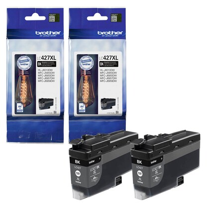 Artikelbild für AKTION: brother LC-427XLBK schwarz Druckerpatronen, 2er-Set, Artikelnummer 888671