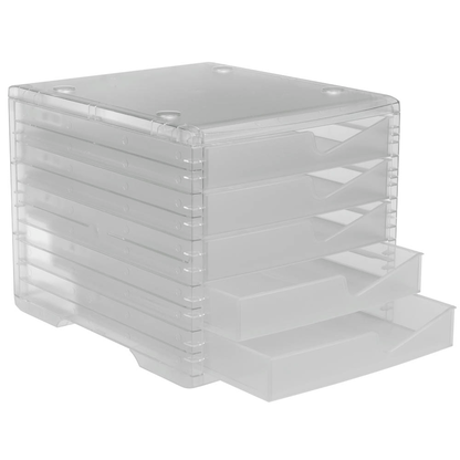 Artikelbild 5 für styro Schubladenbox styroswingbox light transparent 275-8430.224, DIN A4 mit 5 Schubladen, 1 St., Artikelnummer 821732