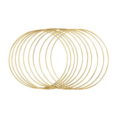 Artikelbild für Rayher Metallringe-Set beschichtet gold Ø 20,0 cm, 10 St., Artikelnummer 356513