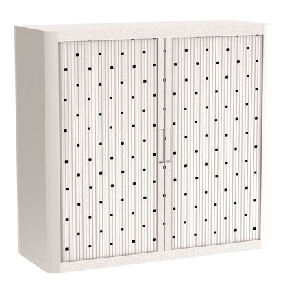 Artikelbild für PAPERFLOW easyOffice Black & White Rollladenschrank 60500 2 Fachböden 110,0 x 41,5 x 104,0 cm, Artikelnummer 210116