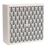 Artikelbild 1 für PAPERFLOW easyOffice Black & White Rollladenschrank 60516 2 Fachböden 110,0 x 41,5 x 104,0 cm, Artikelnummer 210868