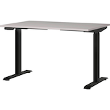 Artikelbild 1 für GERMANIA Bedano höhenverstellbarer Schreibtisch kaschmir rechteckig, T-Fuß-Gestell schwarz 120,0 x 80,0 cm, Artikelnummer 389159