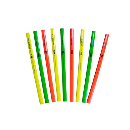 Artikelbild 2 für TOX Zimmermannsbleistift HB orange, gelb, grün, 12 St., Artikelnummer 560328