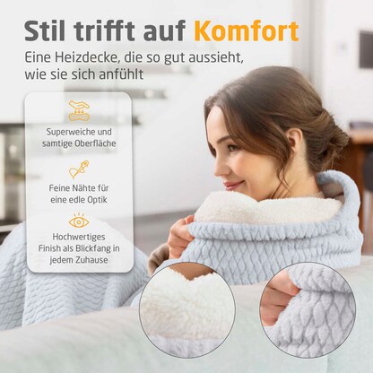 Artikelbild 5 für medisana HB 416 Heizdecke hellgrau 120 W, Artikelnummer 743597