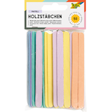 Artikelbild 1 für folia Bastelholz mehrfarbig Holzstäbchen, 50 St., Artikelnummer 479537