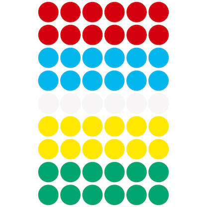 Artikelbild 2 für AVERY Zweckform Klebepunkte 3088 farbsortiert Ø 12,0 mm, 270 St., Artikelnummer 816013