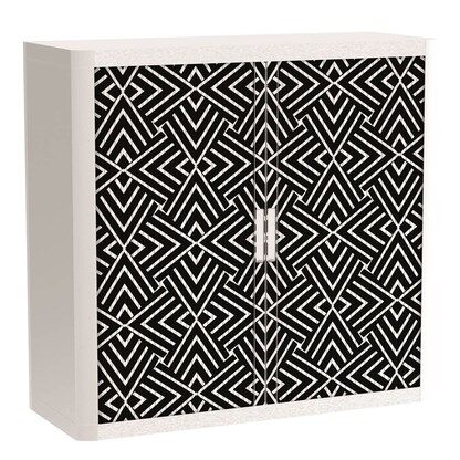 Artikelbild für PAPERFLOW easyOffice Black & White Rollladenschrank 60532 2 Fachböden 110,0 x 41,5 x 104,0 cm, Artikelnummer 210797
