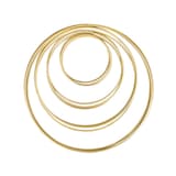 Artikelbild 1 für Rayher Metallringe-Set beschichtet gold Ø je 3 Stück 10,0/15,0/20,0/25,0 cm, 10 St., Artikelnummer 356557