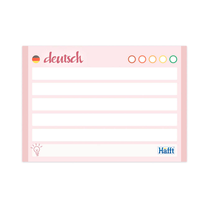 Artikelbild 3 für Häfft® Verlag Karteikarten Vokabel-Karten Englisch DIN A7 blau/rosa liniert, 100 St., Artikelnummer 590754