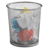 Artikelbild 1 für Zeller Meshline Papierkorb 12,0 l grau, 1 St., Artikelnummer 795815