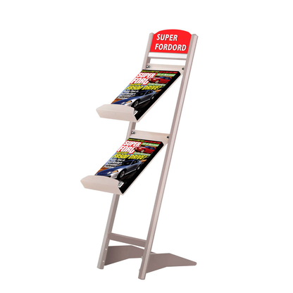 Artikelbild für update displays Prospektständer Rapid silber DIN A4 2 Fächer 26,5 x 35,0 x 100,0 cm, 1 St., Artikelnummer 216956