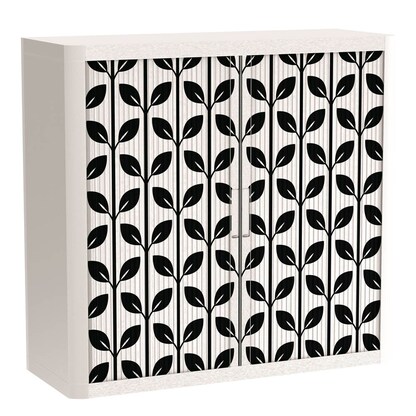 Artikelbild für PAPERFLOW easyOffice Black & White Rollladenschrank 60580 2 Fachböden 110,0 x 41,5 x 104,0 cm, Artikelnummer 210546
