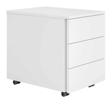 Artikelbild 1 für BaseLite Rollcontainer weiß 3 Auszüge 39,5 x 54,8 x 51,0 cm, Artikelnummer 270407