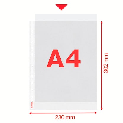 Artikelbild 5 für Esselte Prospekthüllen DIN A4 transparent genarbt 0,07 mm, 100 St., Artikelnummer 864389
