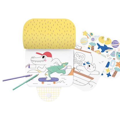 Artikelbild 3 für folia ADVENTURE mit Sticker Malbuch, 1 St., Artikelnummer 692762