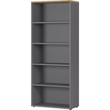 Artikelbild 1 für GERMANIA Aktenregal Agenda Home grafit, grandson-eiche 80,0 x 40,0 x 197,0 cm, 1 St., Artikelnummer 121837