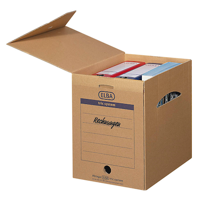 Artikelbild für ELBA Archivboxen tric system braun 24,0 x 34,1 x 31,5 cm, 6 St., Artikelnummer 753707