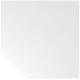 Artikelbild 1 für HAMMERBACHER Verbindungsplatte höhenverstellbar QT12 weiß, silber Trapezform 120,0 x 80,0 x 68,0 - 76,0 cm, Artikelnummer 861157