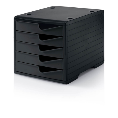 Artikelbild für styro Schubladenbox styroswingbox schwarz 275-8430.991, DIN A4 mit 5 Schubladen, 1 St., Artikelnummer 821813