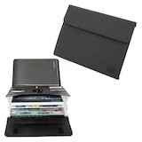 Artikelbild 1 für STOP® OCEAN PLASTIC Konferenzmappe RPET Kunstfaser DIN A4 anthrazit, Artikelnummer 146926