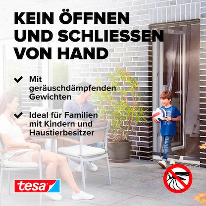 Artikelbild 7 für tesa Fliegengitter Insect Stop Alu anthrazit 0,6-0,95 x 2,2 m, Artikelnummer 619144
