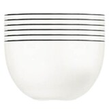 Artikelbild 1 für ID Fine Schalen Modest Black Mesa weiß Ø 13,0 cm, 6 St., Artikelnummer 634317