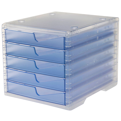 Artikelbild 4 für styro Schubladenbox styroswingbox light cornflower 275-8430.26224, DIN A4 mit 5 Schubladen, 1 St., Artikelnummer 821944
