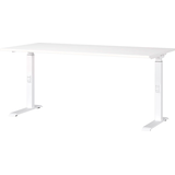 Artikelbild 1 für GERMANIA Mailand höhenverstellbarer Schreibtisch weiß rechteckig, C-Fuß-Gestell weiß 160,0 x 80,0 cm, Artikelnummer 136329