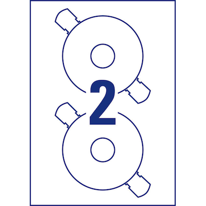 Artikelbild 5 für AVERY Zweckform CD-Etiketten L6043-100 weiß, 200 Etiketten , Artikelnummer 345397