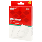 Artikelbild 1 für WUNDmed® Mull-Kompressen 03-010 weiß klein 5,0 cm; normal 7,5 cm; groß 10,0 cm cm, 3 St., Artikelnummer 470959