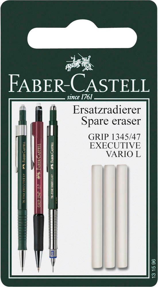 STAEDTLER Vinyl-Radiergummi-Halter (3er-Pack) – Einziehbare Radierer Für Präzises Arbeiten, Latexfrei, In Pastellfarben