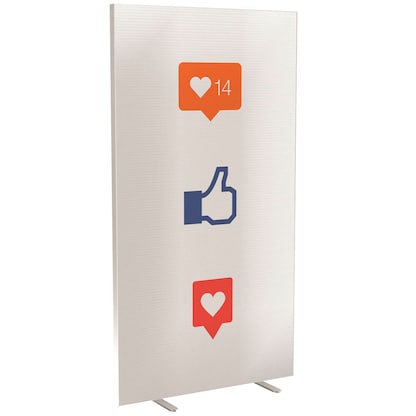 Artikelbild für PAPERFLOW Trennwand easyScreen Business, 62273 bunt 94,0 x 173,4 cm, 1 St., Artikelnummer 205734