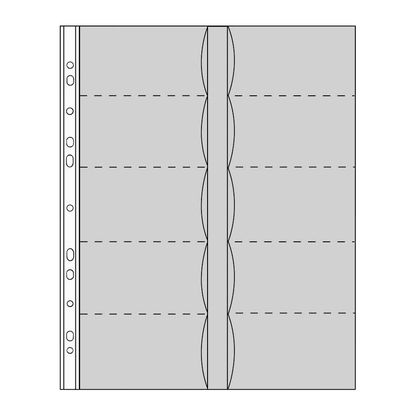 Artikelbild 4 für DURABLE Visitenkartenhüllen DIN A4 transparent glatt 0,10 mm, 10 St., Artikelnummer 130328