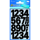 Artikelbild 1 für AVERY Zweckform Klebenummern 3785 Zahlen, schwarz 25,0 mm, 48 Etiketten, Artikelnummer 895990