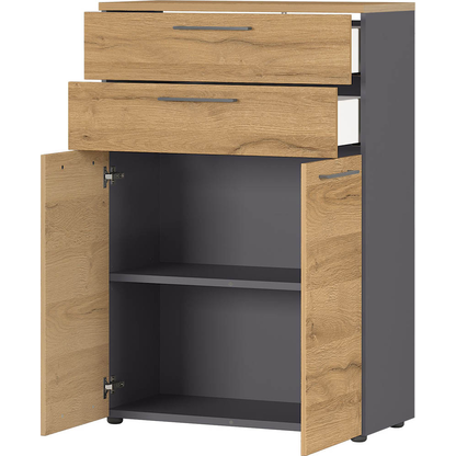 Artikelbild 6 für GERMANIA Aktenschrank Agenda Home, 4233-564 grafit, grandson-eiche 1 Fachboden 80,0 x 40,0 x 120,0 cm, Artikelnummer 121634