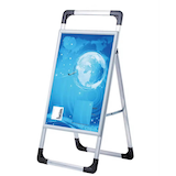 Artikelbild 1 für LMG Kundenstopper silber DIN A1 60,0 x 2,5 x 90,0 cm, 1 St., Artikelnummer 576056