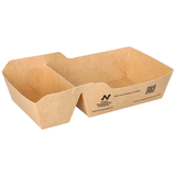 Artikelbild 1 für conpax Pappschalen NOTPLA braun 16,5 x 9,0 cm, 120 St., Artikelnummer 618878