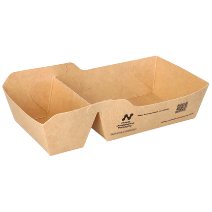 Artikelbild für conpax Pappschalen NOTPLA braun 16,5 x 9,0 cm, 120 St., Artikelnummer 618878