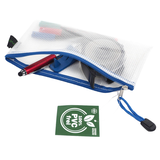 Artikelbild 1 für FolderSys Reißverschlussbeutel DIN lang transparent/blau 0,20 cm, 1 St., Artikelnummer 592772