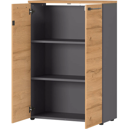 Artikelbild 9 für GERMANIA Aktenschrank Agenda Home, 4232-564 grafit, grandson-eiche 2 Fachböden 80,0 x 40,0 x 120,0 cm, Artikelnummer 121667