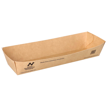 Artikelbild für conpax Pappschalen NOTPLA braun 20,5 x 7,0 cm, 80 St., Artikelnummer 618888